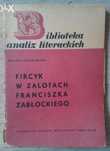 Zdjęcie oferty: Biblioteka Analiz Literackich FIRCYK W ZALOTACH