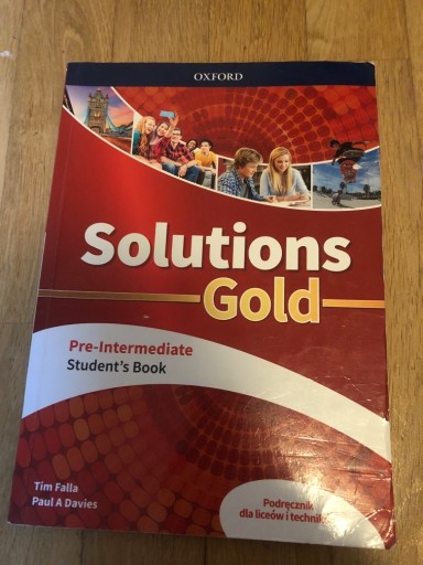 Zdjęcie oferty: Solutions gold pre-intermediate Student’s book