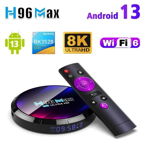 Zdjęcie oferty: SMART BOX TV 8K 4K ANDROID 13 WIFI 6 BLUETOOTH 5.0