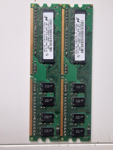 Zdjęcie oferty: 2GB MICRON MT8HTF12864AY-800G1 1GB PC DDR2 PC6400