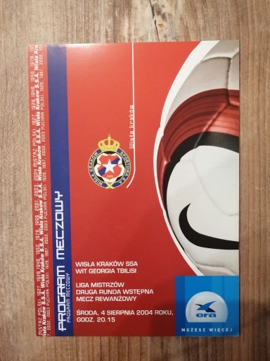 Zdjęcie oferty: Program Wisła Kraków - Wit Georgia Tbilisi 2004