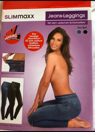 Zdjęcie oferty: Legginsy jeans 2 sztuki,2 kolory (34/36)