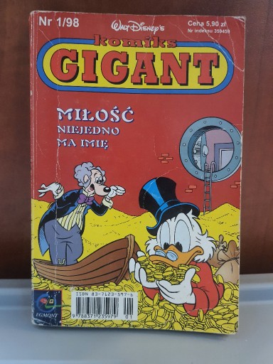 Zdjęcie oferty: KOMIKS GIGANT NR 1/1998 MIŁOŚĆ NIE JEDNO MA IMIĘ