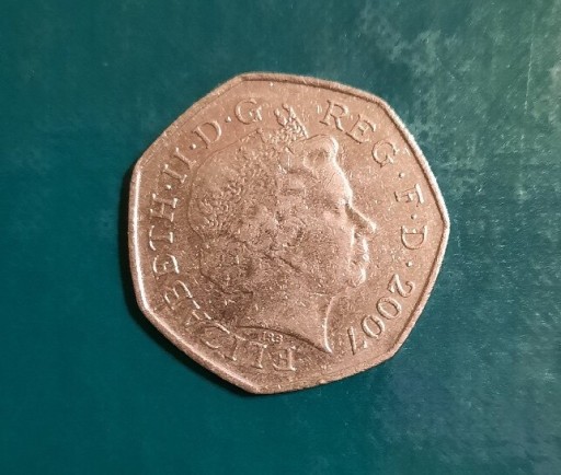 Zdjęcie oferty: Moneta, WIELKA BRYTANIA, 50 Pence 2007