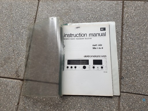 Zdjęcie oferty: Instruction Manual Dansk Radio Elektromekano M125