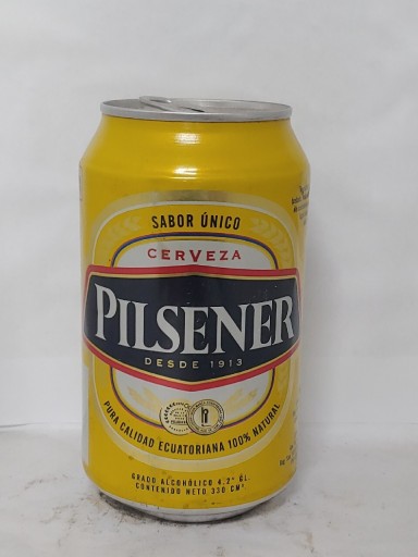 Zdjęcie oferty: Puszka po piwie Pilsener Ekwador piwo