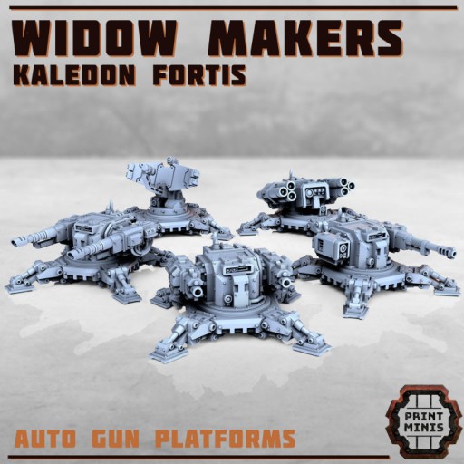 Zdjęcie oferty: Widow Maker Gun Platforms - Print Minis - Druk 3D