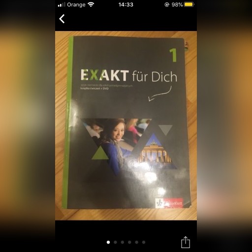 Zdjęcie oferty: Exat fur dich 1 ćwiczenie lektor klett + DVD