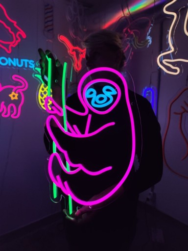 Zdjęcie oferty: Neon LED Na Ścianę.Ozdoba Świetlna. Leniwiec
