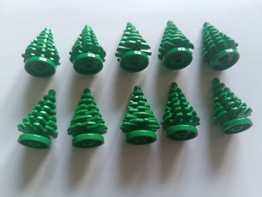 Zdjęcie oferty: LEGO 2435 drzewko, choinka,zielone 10 sztuk - nowe