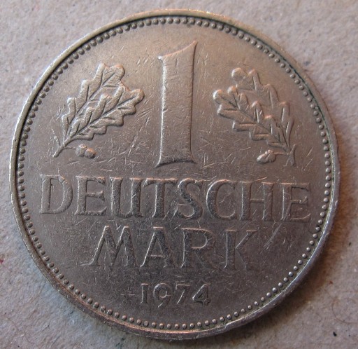 Zdjęcie oferty: RFN Niemcy 1 Deutsche Mark marka 1974 G