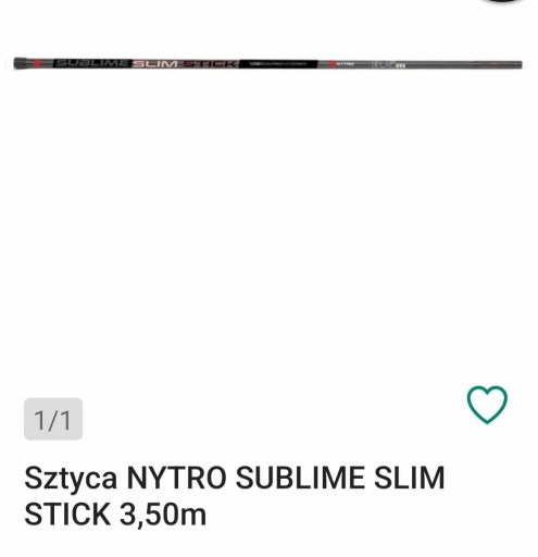 Zdjęcie oferty: Sztyca NYTRO SUBLIME SLIM STICK 3,50m