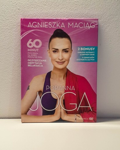 Zdjęcie oferty: DVD Agnieszka Maciąg Poranna joga DVD Nowa..1