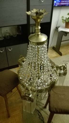 Zdjęcie oferty: Sprzedam: Używaną: Starą Kryształ-Lampę1915r-1930r