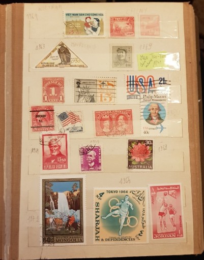 Zdjęcie oferty: Kolekcja znaczków z całego świata 22 strony