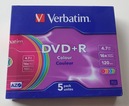 Zdjęcie oferty: Paczka płyt Verbatim DVD+R Colour