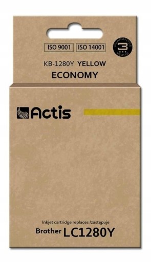 Zdjęcie oferty: Tusz Actis KB-1280Y do Brother żółty (yellow)