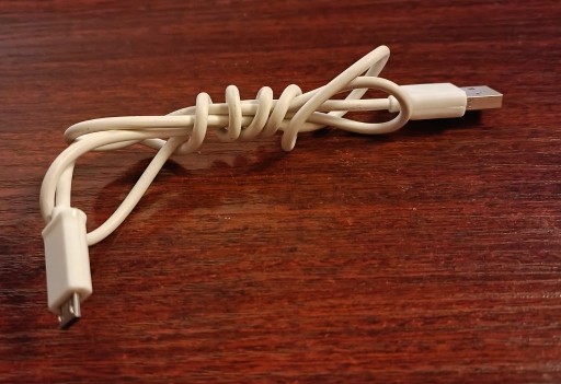 Zdjęcie oferty: Kabel mini przewód USB – USB A biały, 80 cm