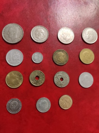 Zdjęcie oferty: Zestaw monet Hiszpania 15 sztuk każda inny rocznik