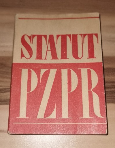 Zdjęcie oferty: Statut Polskiej Zjednoczonej Partii Robotniczej