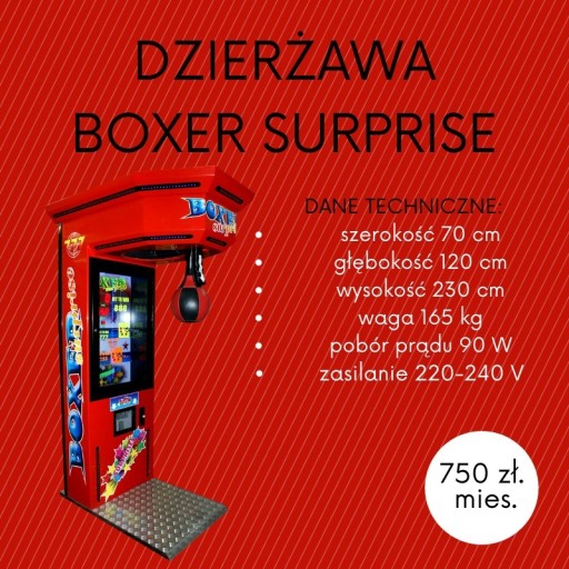 Zdjęcie oferty: Dzierżawa Automatów Zarobkowo-Rozrywkowych Boxer