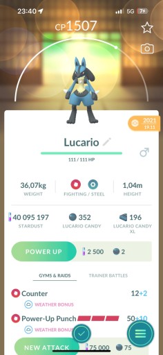 Zdjęcie oferty: Pokemon GO - Lucario (wymiana)