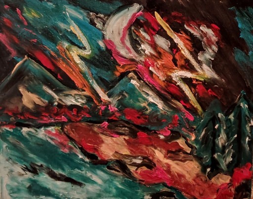 Zdjęcie oferty: Obraz olejny na płótnie 40 50 