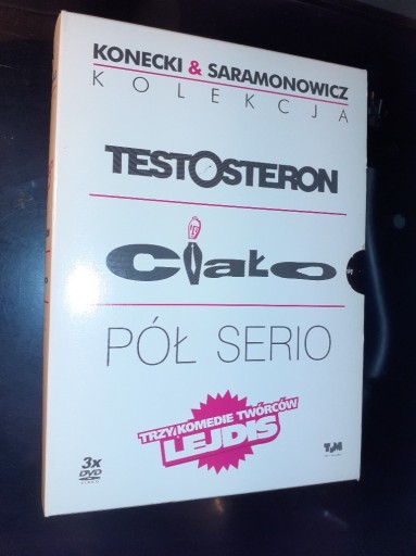 Zdjęcie oferty: Box Kolekcja Testosteron, Ciało, Pół Serio 3 x DVD