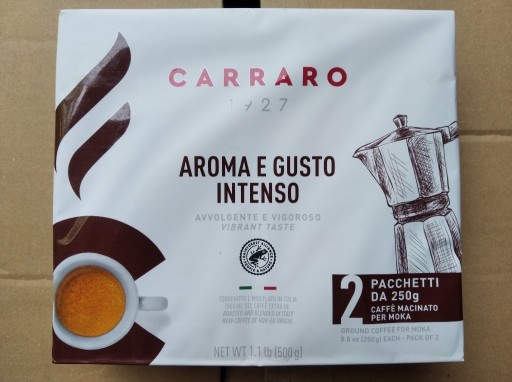 Zdjęcie oferty: Carraro aroma e Gusto intenso 250 g kawa mielona