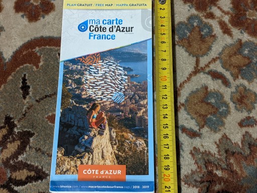 Zdjęcie oferty: Mapa Lazurowe Wybrzeże / Cote d'Azur 2018