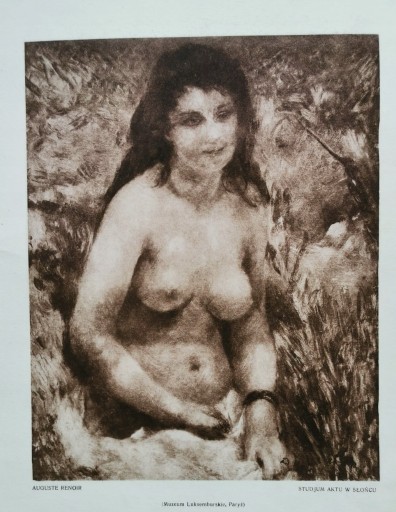 Zdjęcie oferty: grafika Auguste Renoir studium aktu w słońcu