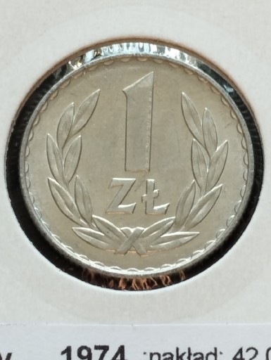 Zdjęcie oferty: Moneta-PRL-1zł-1974r