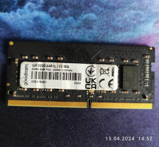 Zdjęcie oferty: Pamięć RAM GOODRAM DDR4 SODIMM 8GB 3200Mhz CL22