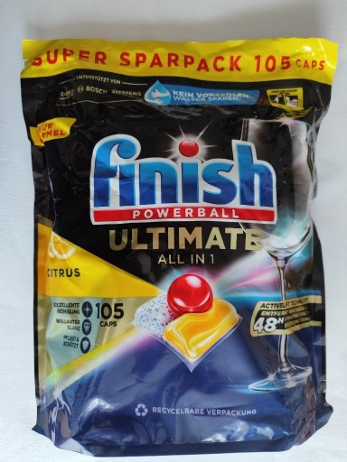 Zdjęcie oferty: Kapsułki Finish Ultimate Plus cytryna 2x 105szt. 