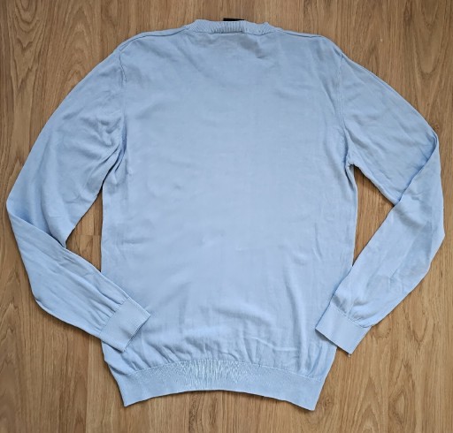 Zdjęcie oferty: Oscar Jacobson sweter męski L niebieski bawełna 