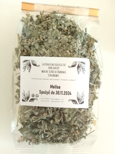 Zdjęcie oferty: Bio Melisa 15 g Zioła herbata zioło suszona Melisa