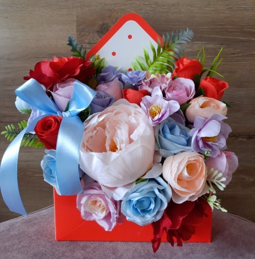 Zdjęcie oferty: Koperta FlowerBox Kwiaty DZIEŃ MATKI PREZENT 