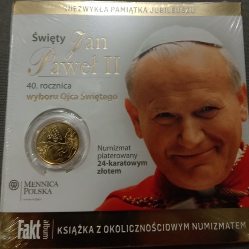 Zdjęcie oferty: Numizmat Jan Paweł II rocznica wyboru