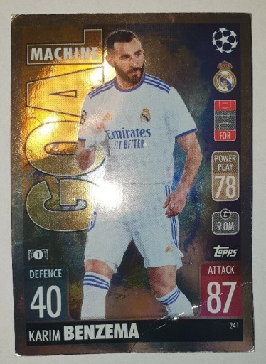 Zdjęcie oferty: Karim Benzema Match Attax 2021 2022