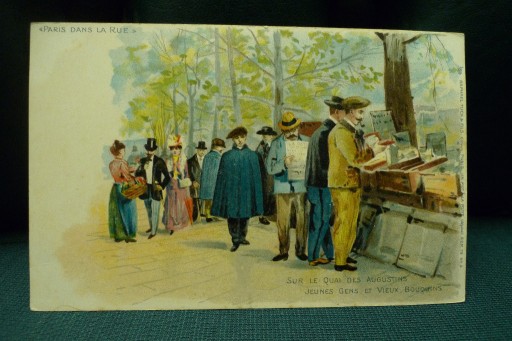 Zdjęcie oferty: Francja Paryż Bulwary Bukiniści Litho przed 1905 r
