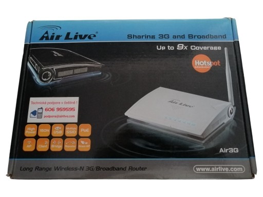 Zdjęcie oferty: Router  AirLive 3G PoE 1Watt 802.11n (Air3G)
