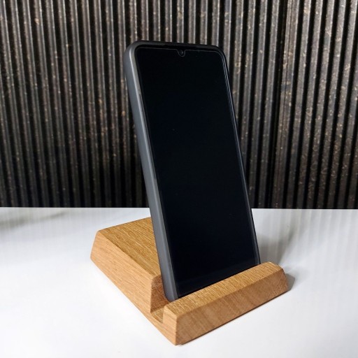 Zdjęcie oferty: Drewniany stojak do smartfona. Dębowy stojak.