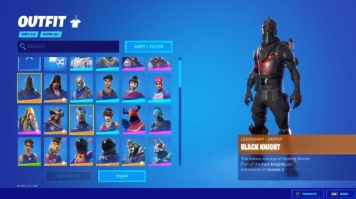 Zdjęcie oferty: Konto fortnite black knight