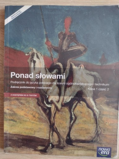 Zdjęcie oferty: Ponad słowami -język polski klasa 1 Nowa Era