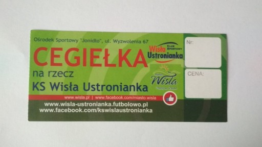 Zdjęcie oferty: Bilet KS Wisła Ustronianka