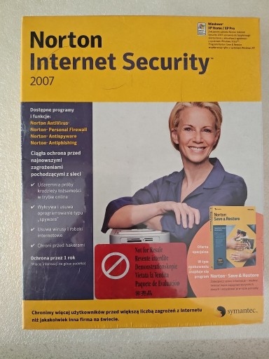 Zdjęcie oferty: Retro Norton Internet securiety 2007, nigdy nie otwierany!