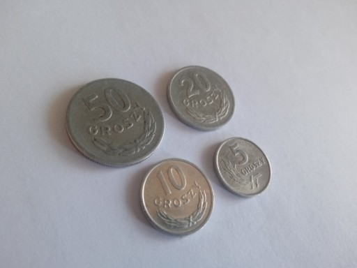 Zdjęcie oferty: Zestaw monet 50, 20, 10, 5gr PRL 