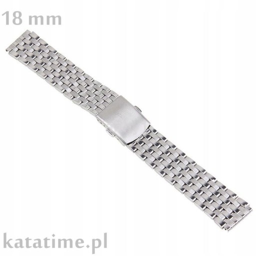 Zdjęcie oferty: Bransoletka do zegarka, smartwatcha stalowa 18 mm