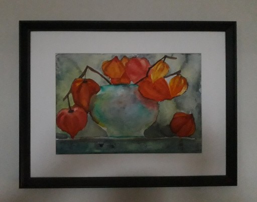 Zdjęcie oferty: obraz akwarela miechunka