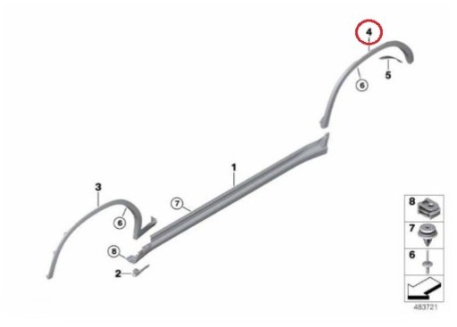 Zdjęcie oferty: OSLONA WNĘKI KOŁA TYLNA LEWA BMW X4 51777181678